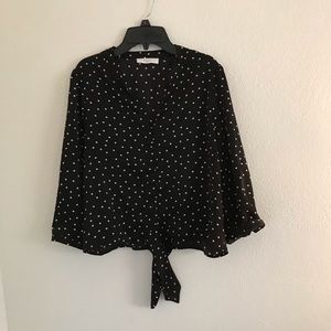 Women’s Size L “Elodie” Polka Dot” Blouse